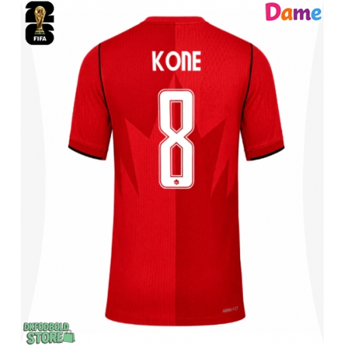 Canada Ismael Kone #8 Replika Hjemmebanetrøje Dame VM 2026 Kortærmet